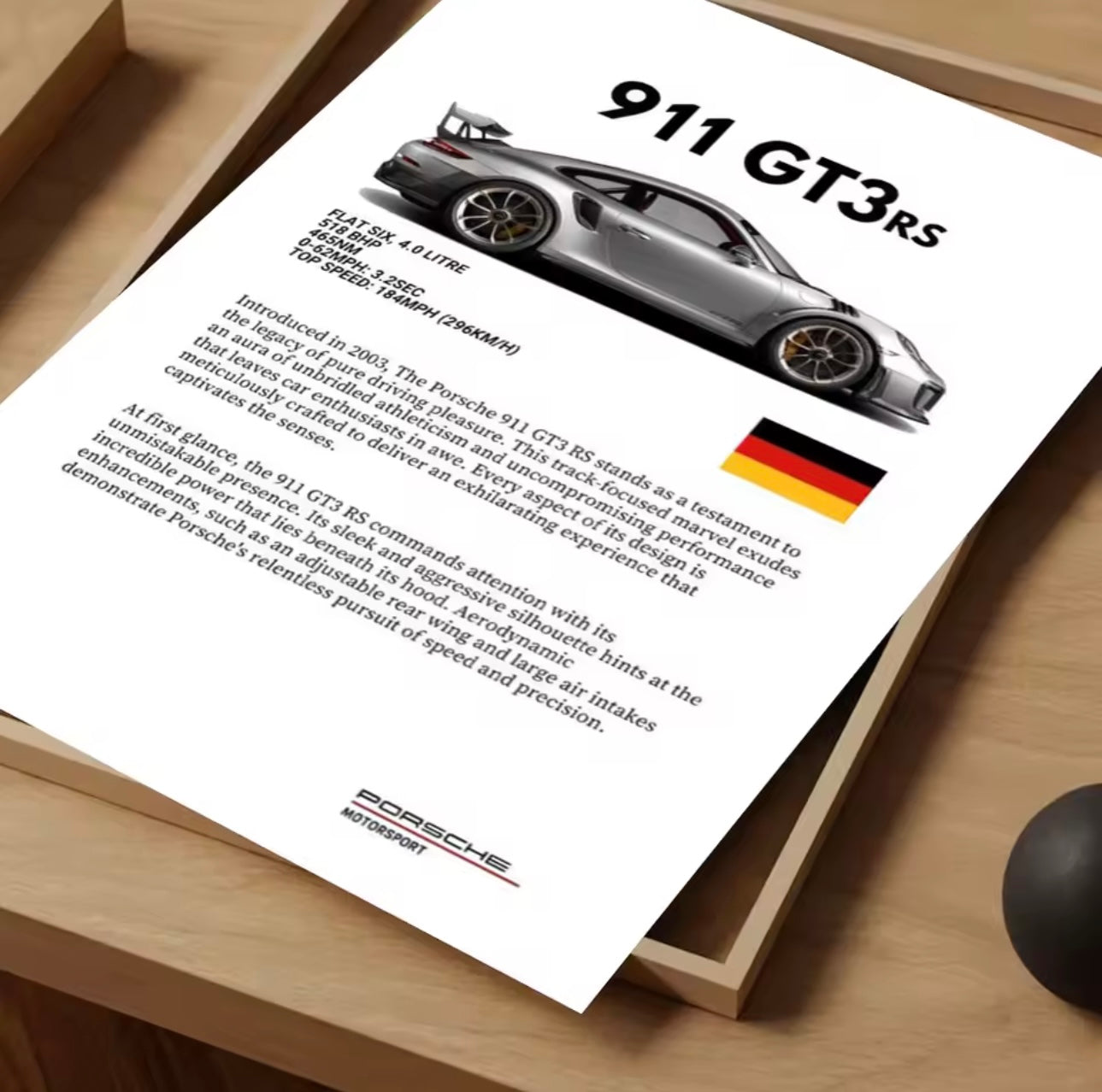 Poster Porsche 911 GT3RS