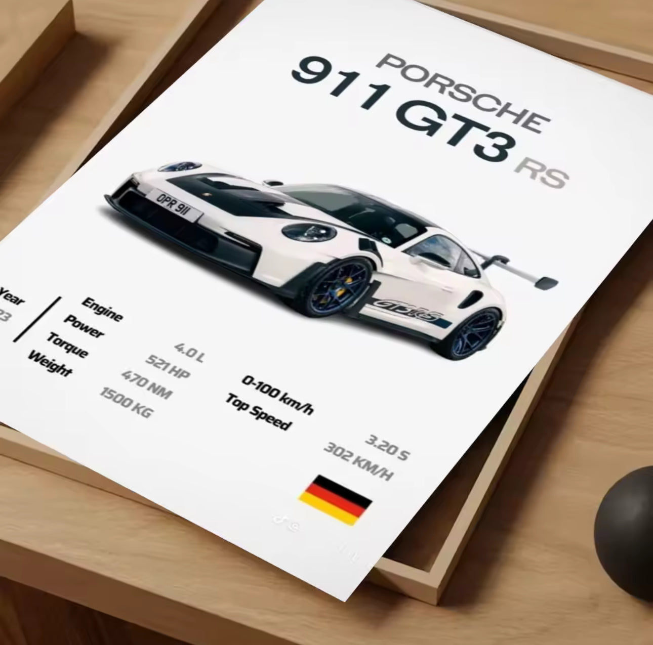 Poster Porsche 911 GT3RS